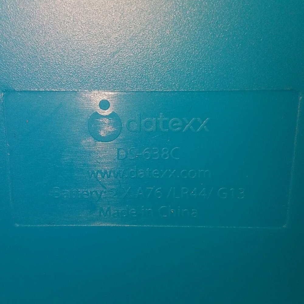 Datexx Blue Scientific Calculator DS-638 C w/ Statistical Function Manual TESTED - Picture 6 of 10